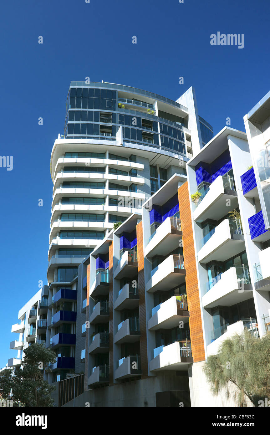 Esplanade East, A modern apartment building on Beach Road at Port