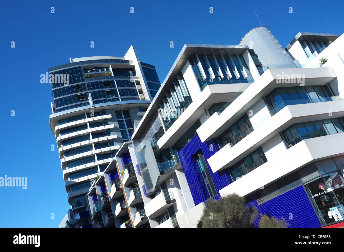 Esplanade East, A modern apartment building on Beach Road at Port