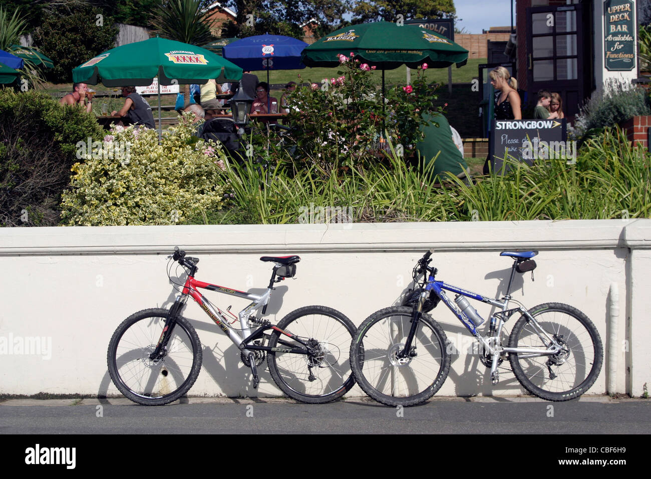 Woodvale Pub Gurnard Isle of Wight England UK rain Stock Photo - Alamy