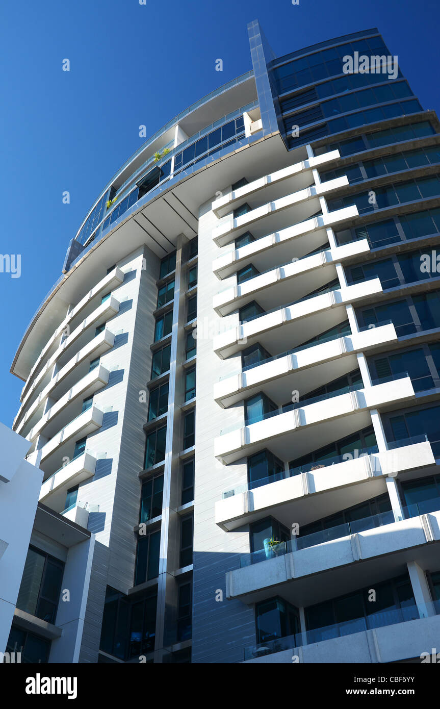 Esplanade East, A modern apartment building on Beach Road at Port