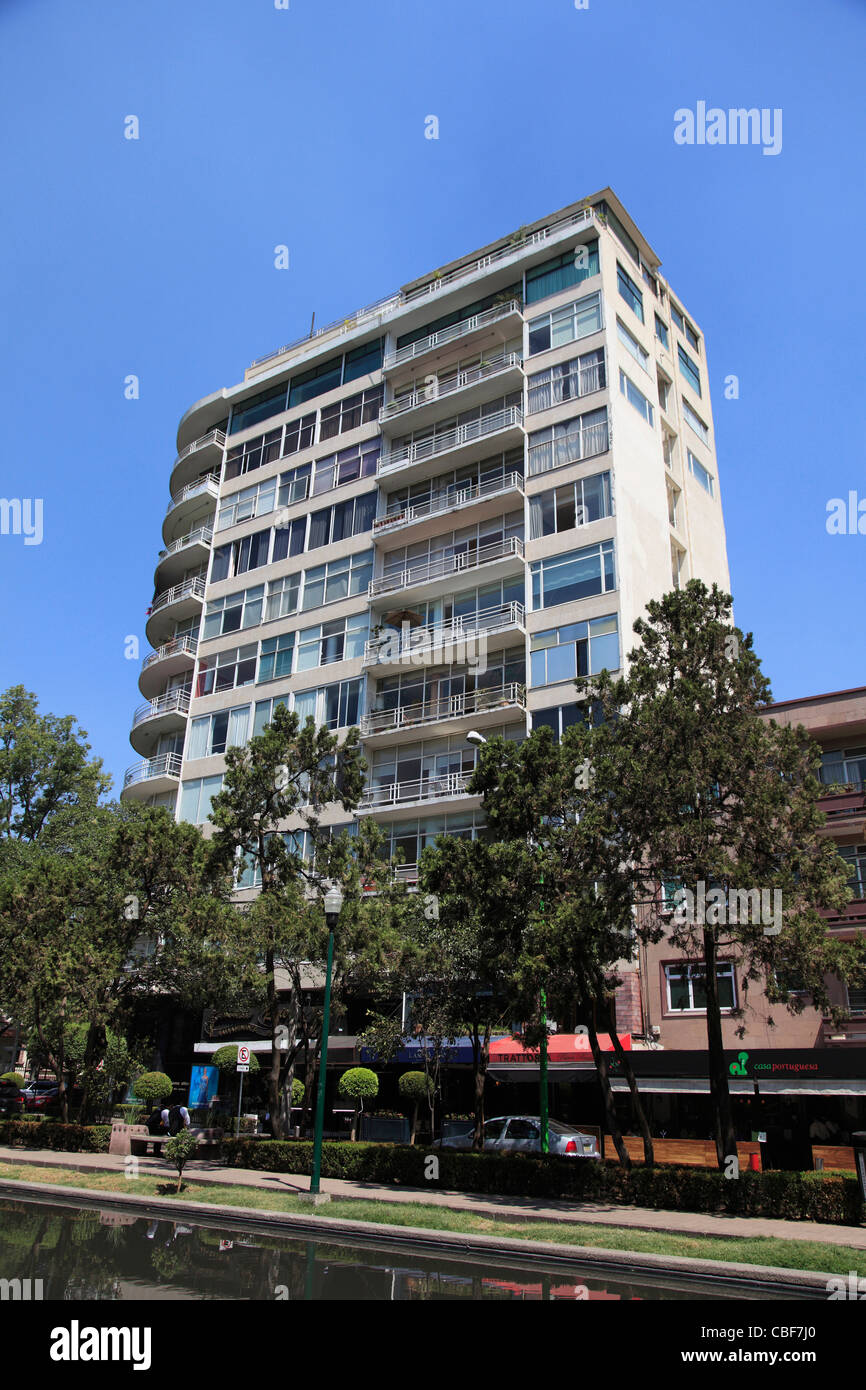 Apartment building, Polanco, upscale neighborhood, Mexico City, Mexico