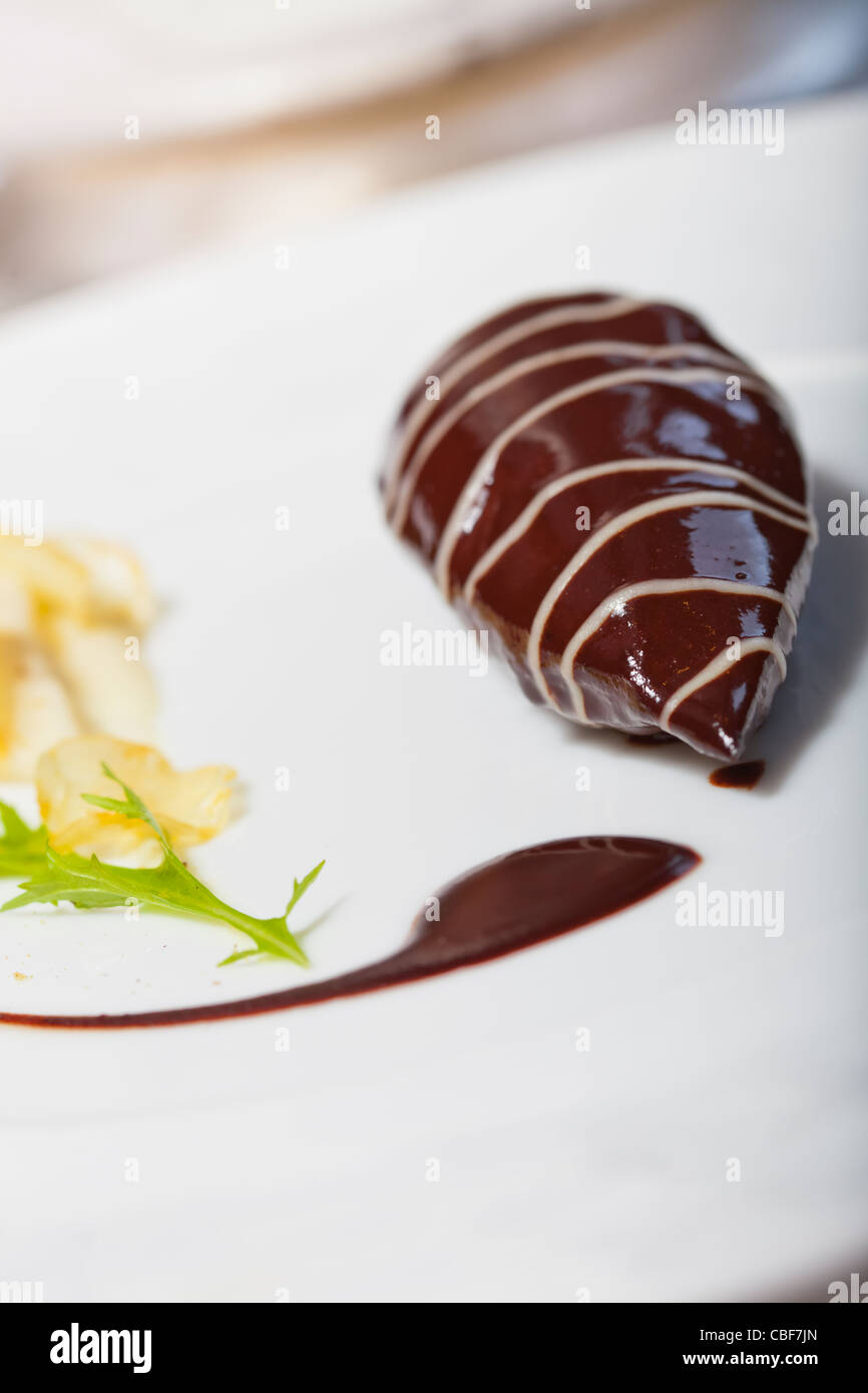 Grouse filet and celery mousseline., Member of the "Relais & Châteaux