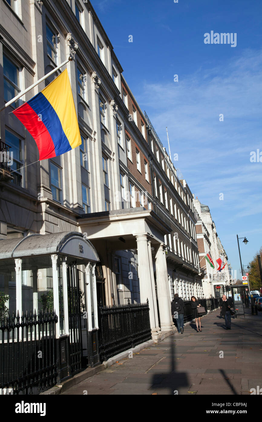 Colombian consulate at 35 Portland Place Stock Photo Alamy