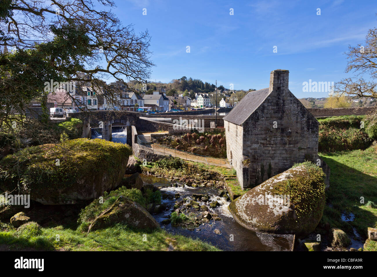 Old mill house at Huelgoat, Brittany, France Stock Photo Alamy