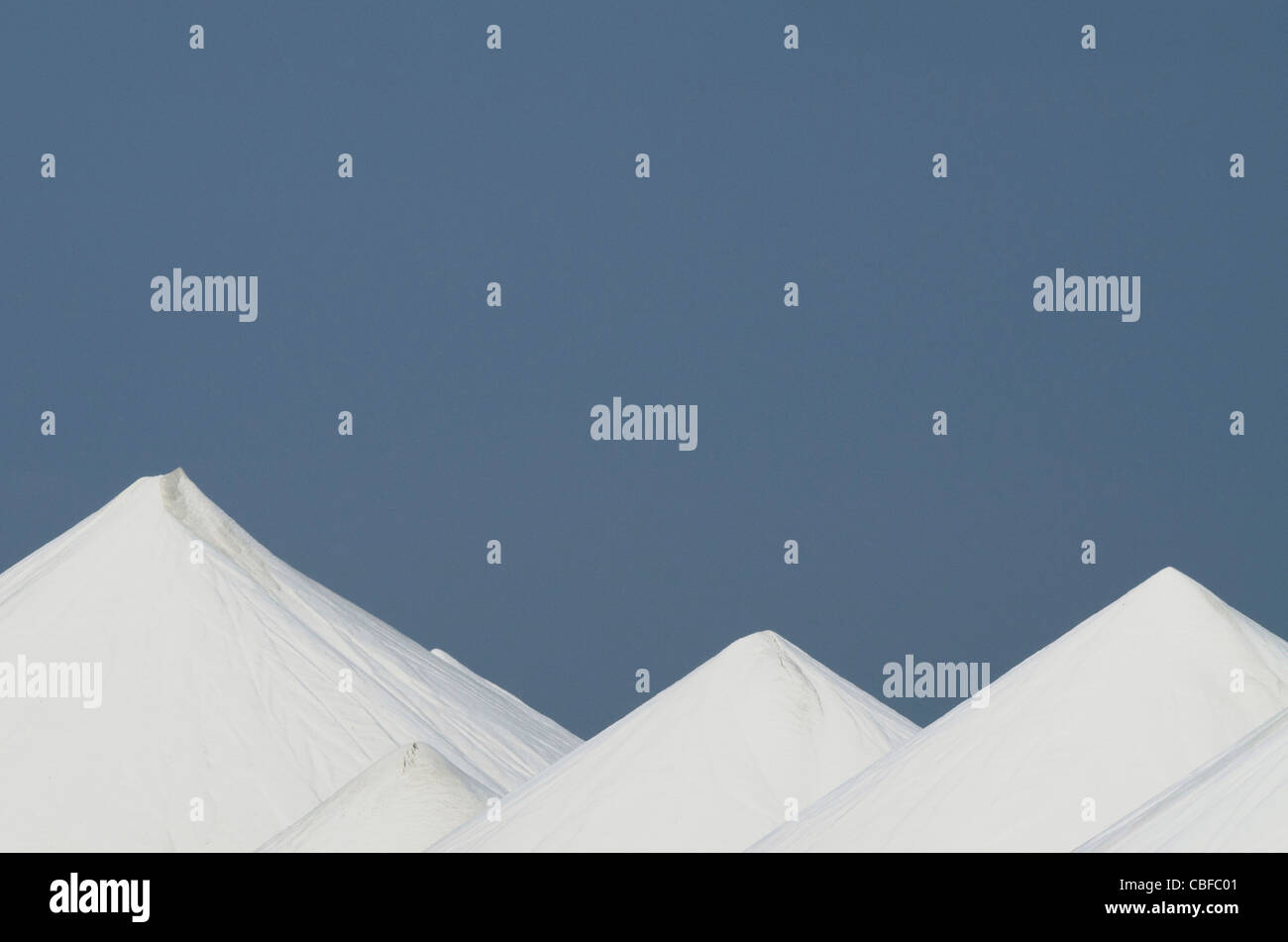 Salt mounds, Sea Salt Production Plant, Cargill Solar Salt Works