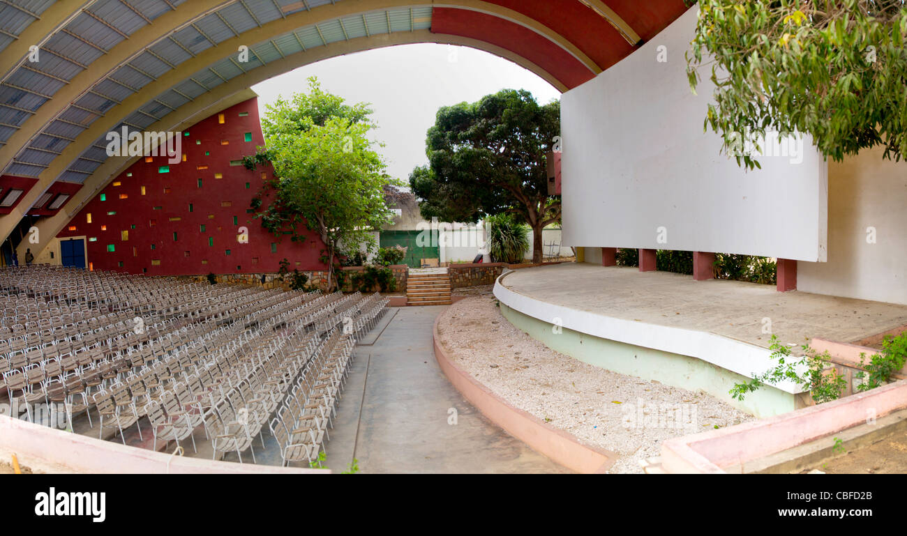 Impala Cinema, An Outdoors Cinema Theater, Namibe Town, Angola Stock Photo