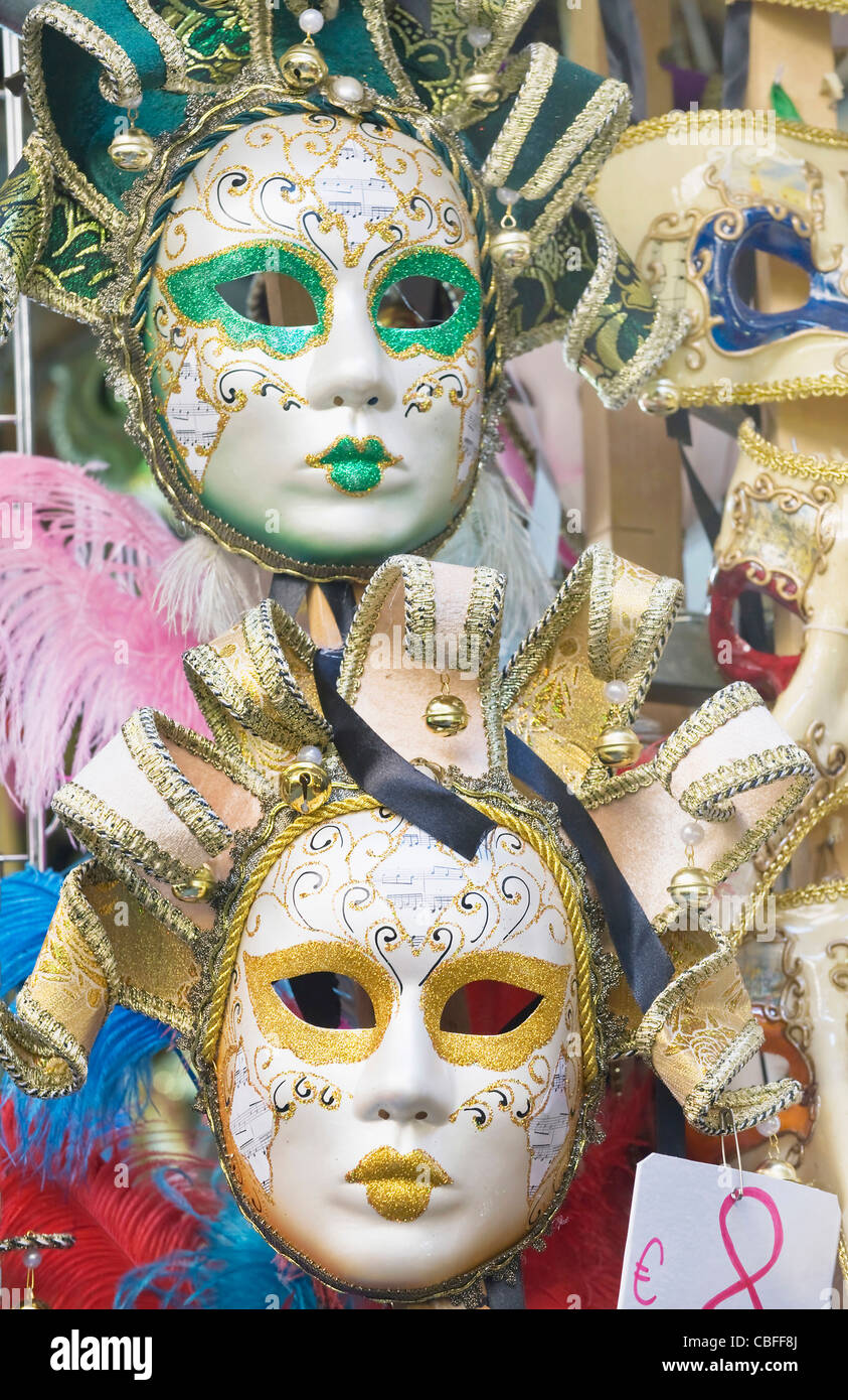 Europe, Italy, Tuscany, Florence, Carnival Masks Stock Photo