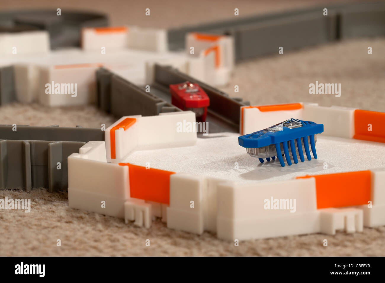 Hex Bug Nano, electronic robotic bug toy, on a track Stock Photo Alamy