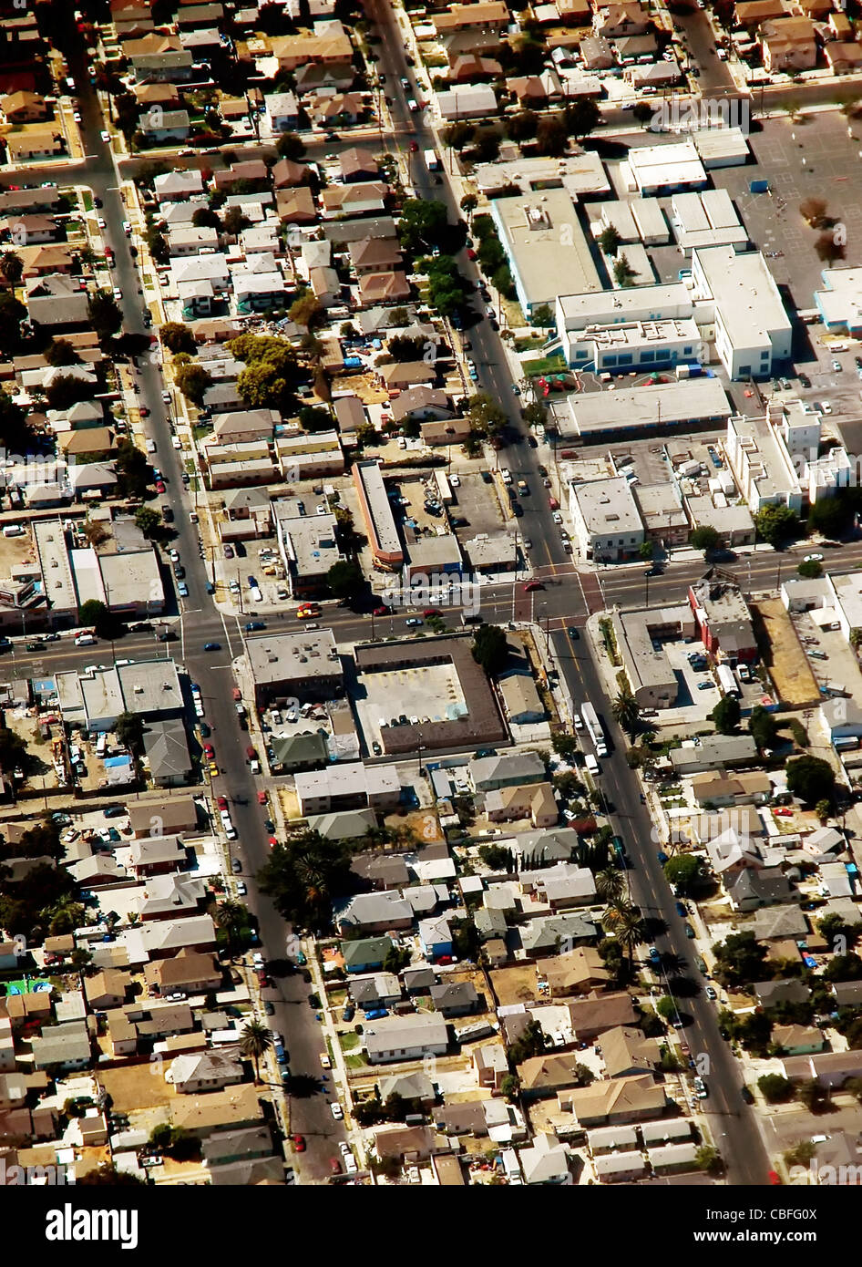 Aerial view of Los Angeles California Stock Photo - Alamy