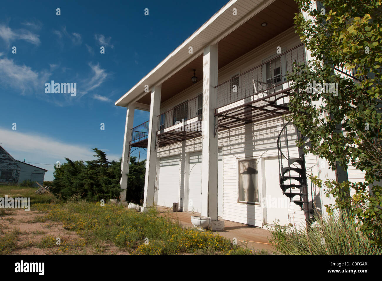 Abandoned farm house in Arriba, Colorado Stock Photo Alamy