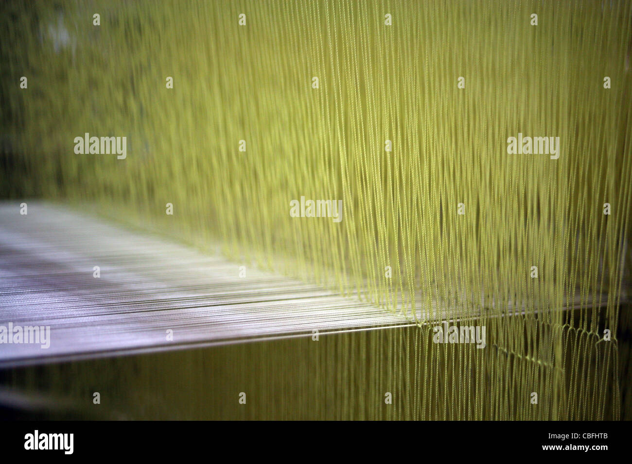 Loom for kimono in Kyoto. Stock Photo