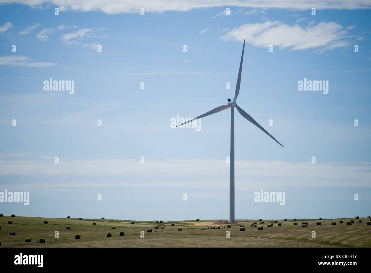 Wind turbines farm in Eastern Colorado Stock Photo Alamy