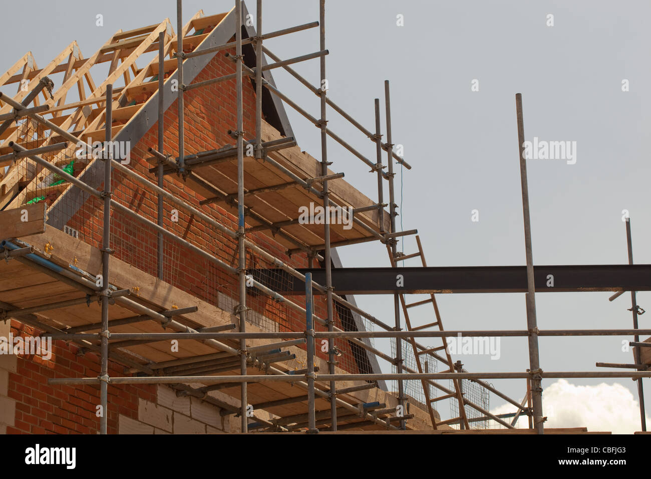 House Building Construction. Sprowston, Norwich. Norfolk. Stock Photo