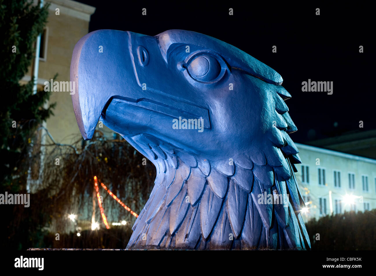 eagles head tempelhof airport berlin germany Stock Photo