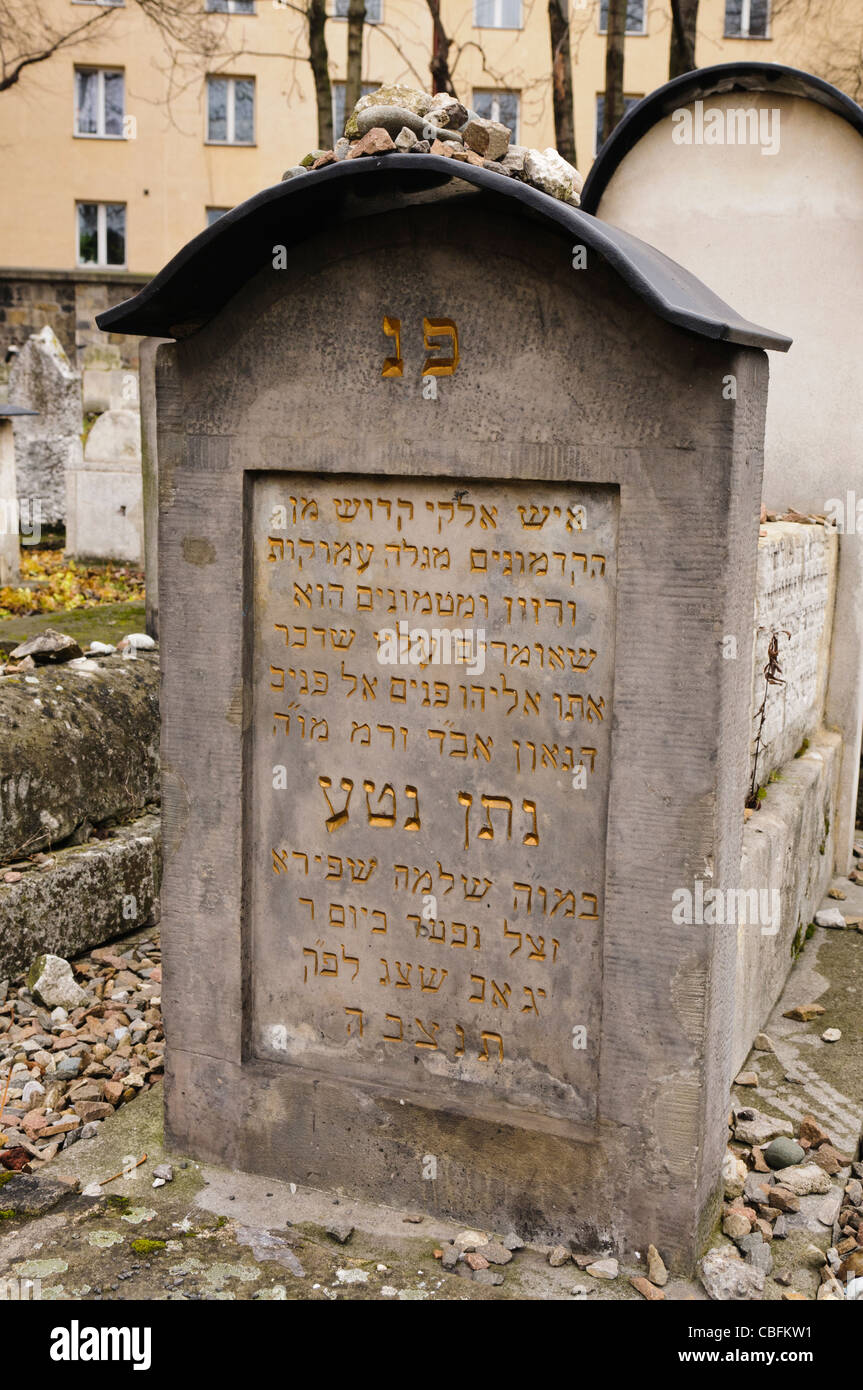 Stones piled up on a gravestone in remembrance of the deceased at a