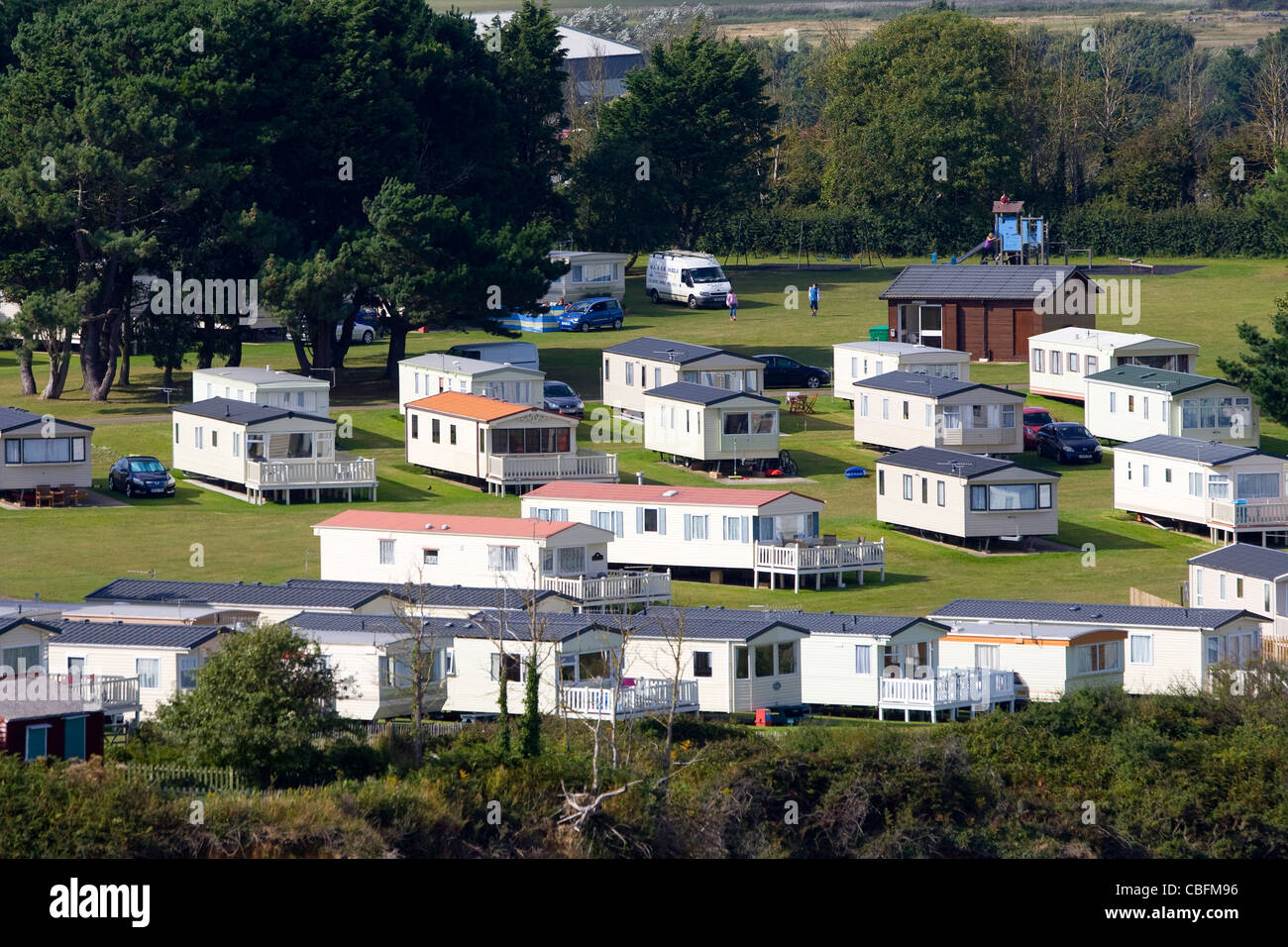 Camping, Tents, Caravan Site, Culver Down, Bembridge, Airport, Isle of