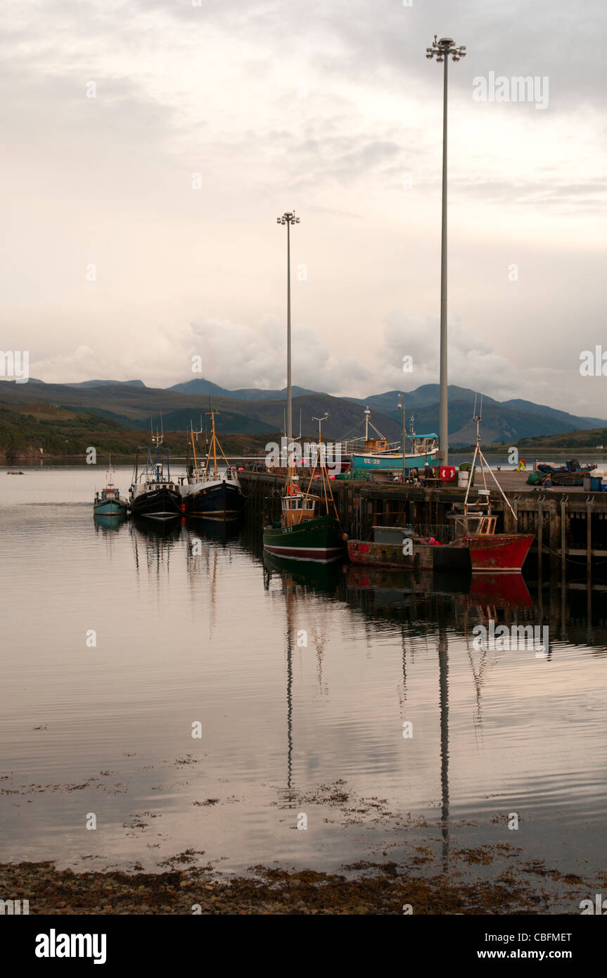 Fishing boat in Ullapool Scotland Stock Photo