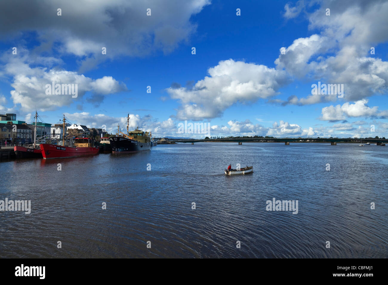 Fishing Boats on the Quays of Wexford Town, Looking North to the Slaney