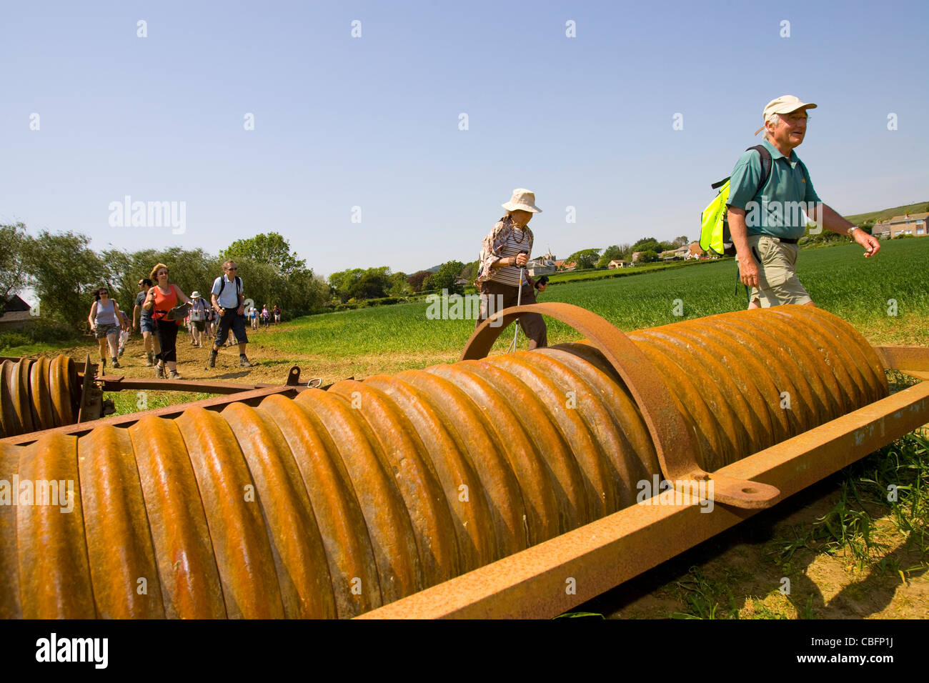 Brightstone, UK, England, Isle of Wight, Afternoon, Tea and Cake, Yafford, Walkers, Limerstone, Brighstone, Walking Festival Stock Photo