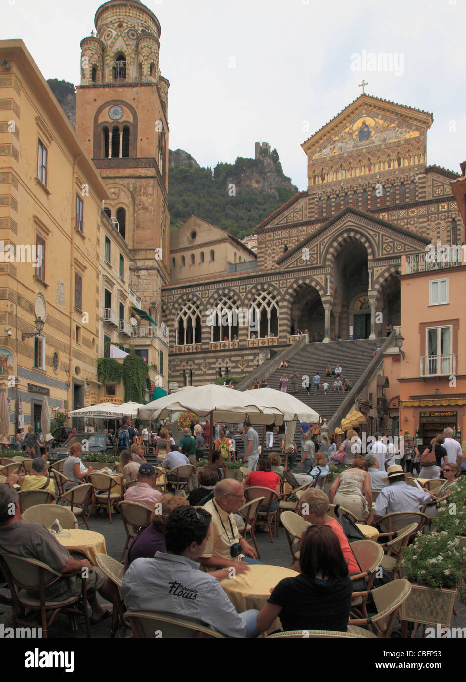 Italy, Campania, Amalfi, Duomo Sant Andrea, cathedral, Stock Photo