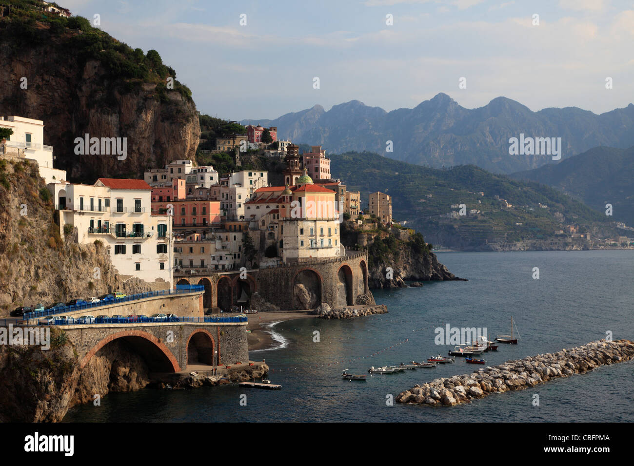 Italy, Campania, Amalfi Coast, Atrani, village, Stock Photo