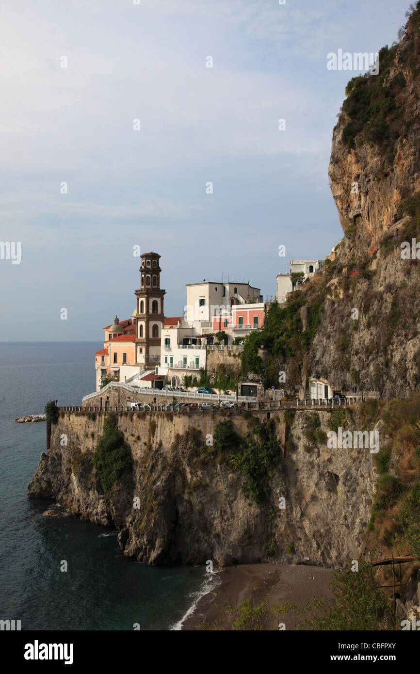 Italy, Campania, Amalfi Coast, Atrani, Santa Maria Maddalena church, Stock Photo