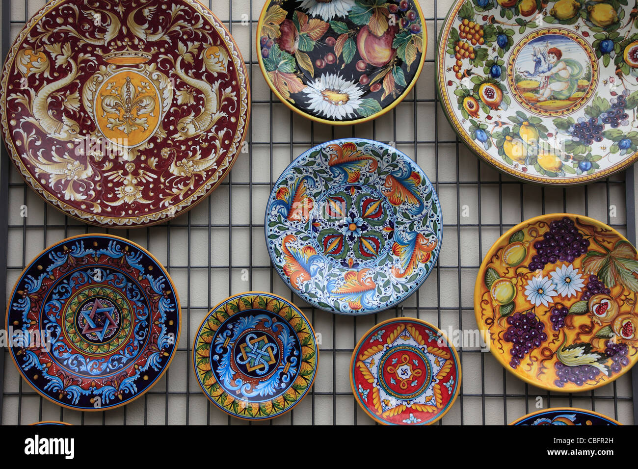 Italy, Campania, Amalfi Coast, Ravello, ceramics shop Stock Photo Alamy