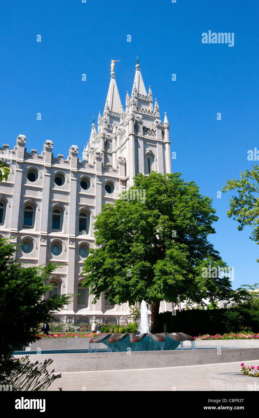 Temple Square Salt Lake City Utah USA Stock Photo