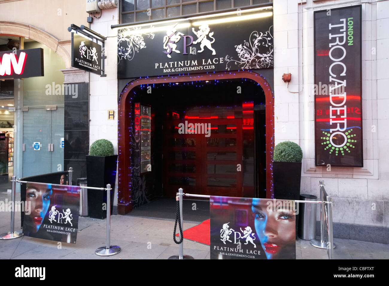 platinum lace bar and gentlemans club west end london england uk united kingdom Stock Photo