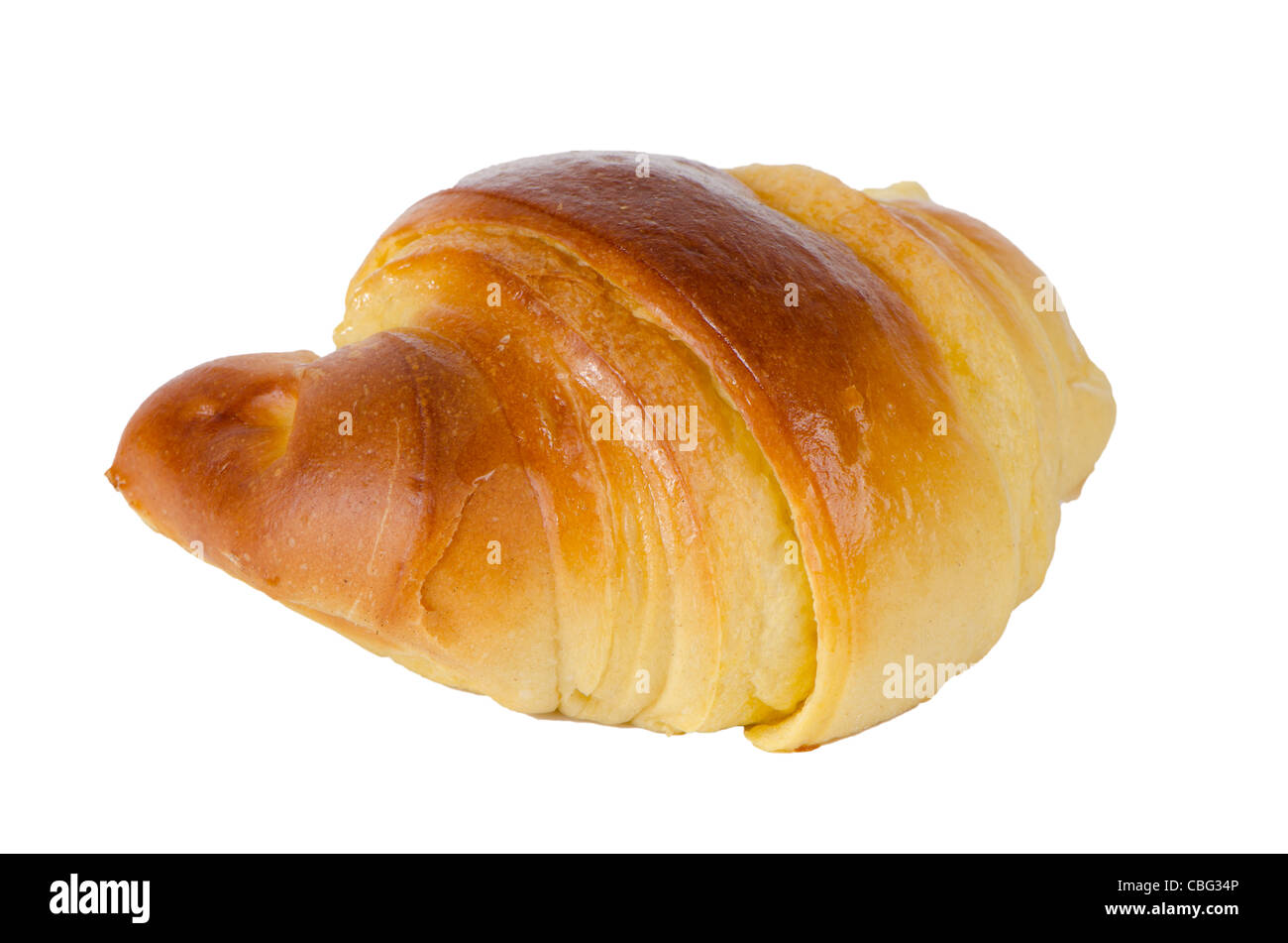Croissant isolated on white background Stock Photo - Alamy