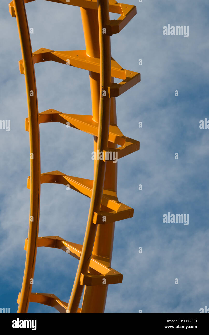 Roller coaster at the Elitch Gardens Theme Park in Denver, Colorado