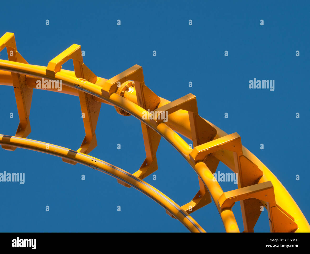 Roller coaster at the Elitch Gardens Theme Park in Denver, Colorado