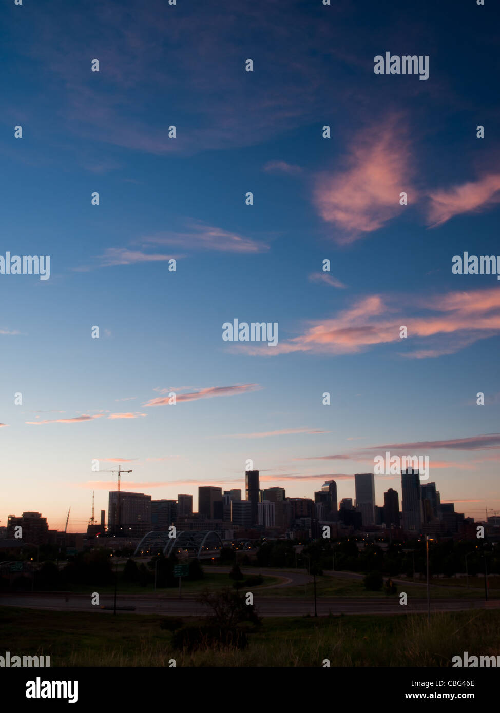 A View Of Denver Colorado Downtown Right Before Sunrise Stock Photo Alamy A View Of Denver Colorado Downtown Right Before Sunrise Stock Photo Alamy
