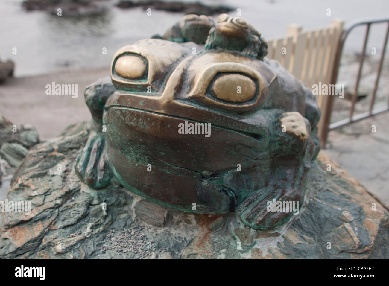 Futami, wedded rocks shrine, Japan. Stock Photo