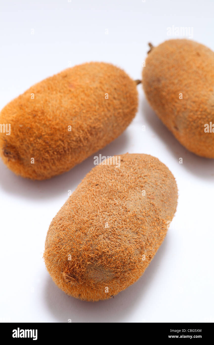 kiwifruit on white background close up shoot Stock Photo