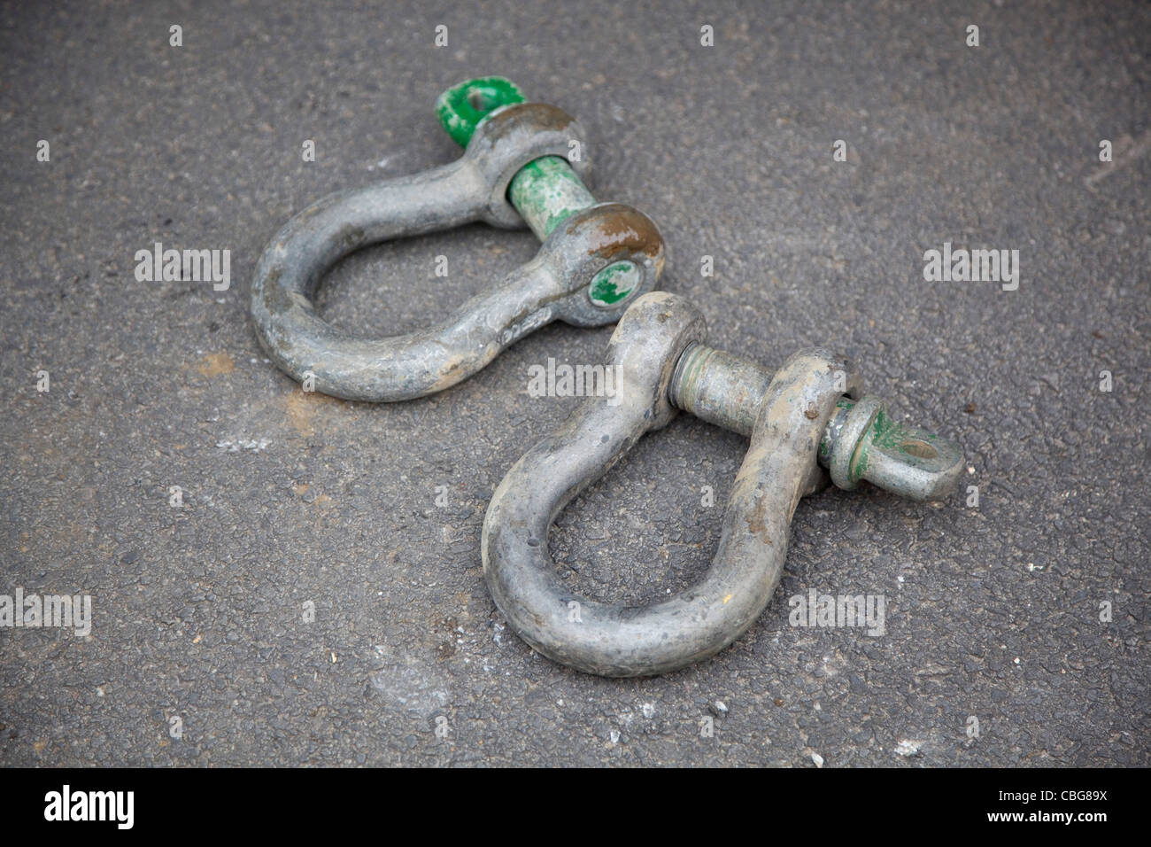 Two shackles Stock Photo Alamy