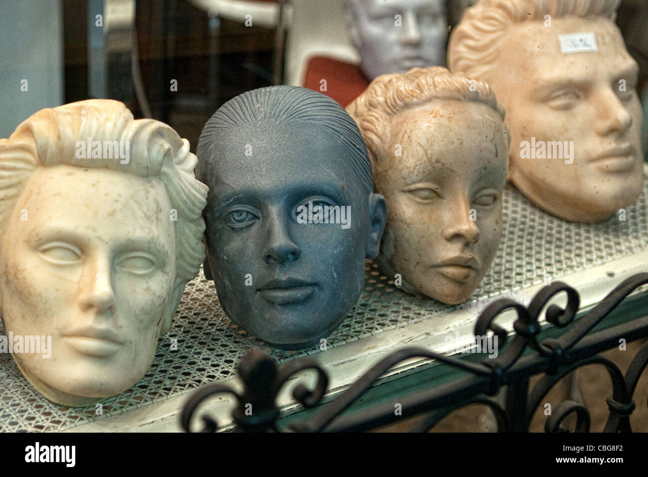 Display in a Brussels shop window Stock Photo