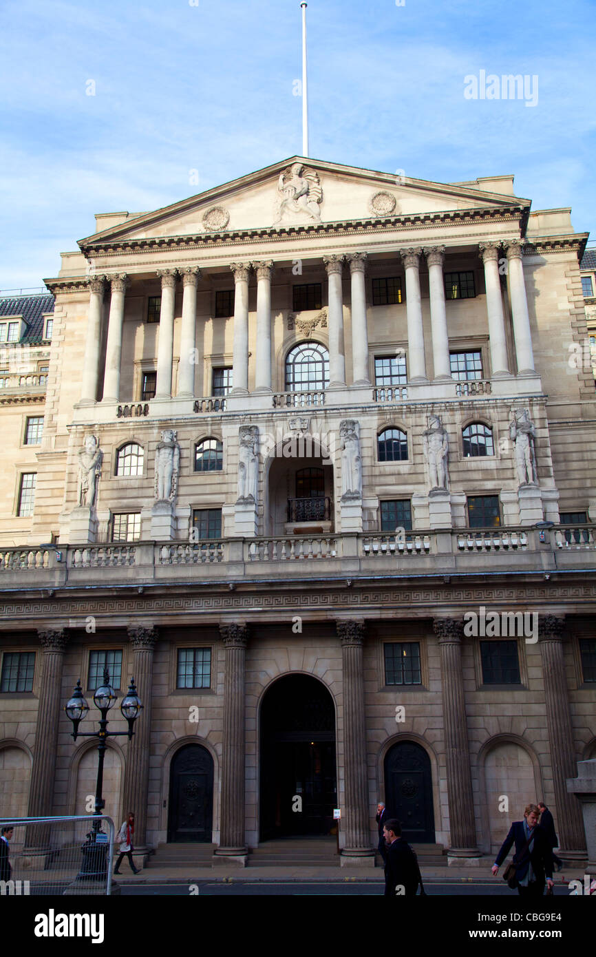 Bank of England in Bank - London Square Mile Stock Photo
