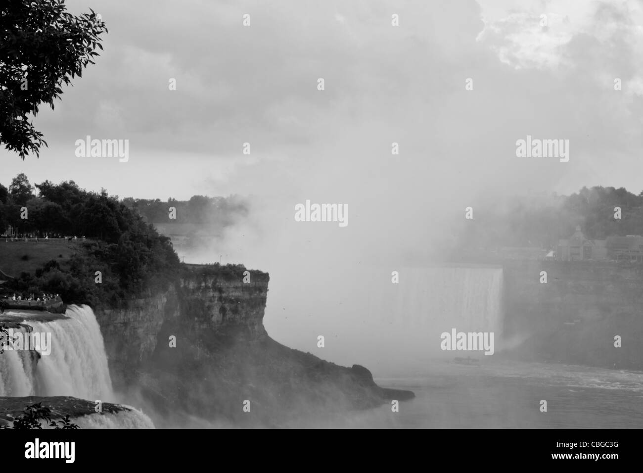 Photo of Niagara Falls from the US side. Stock Photo