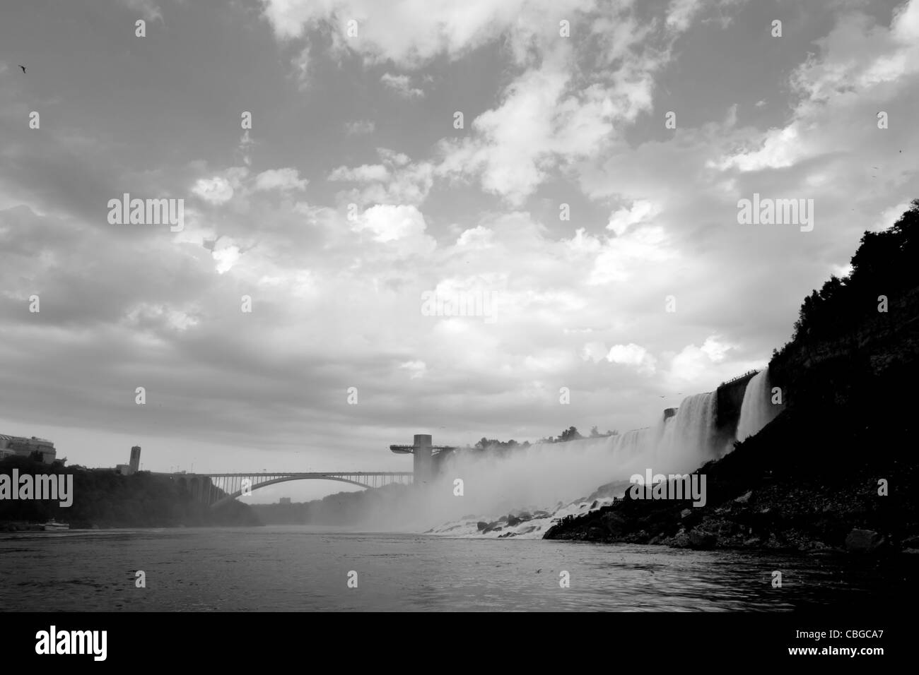 Photo of Niagara Falls from the US side. Stock Photo