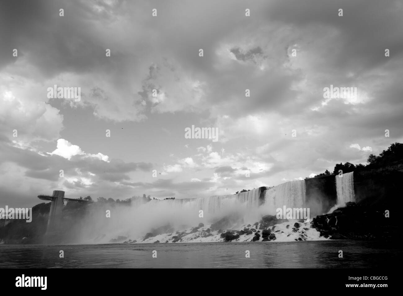 Photo of Niagara Falls from the US side. Stock Photo