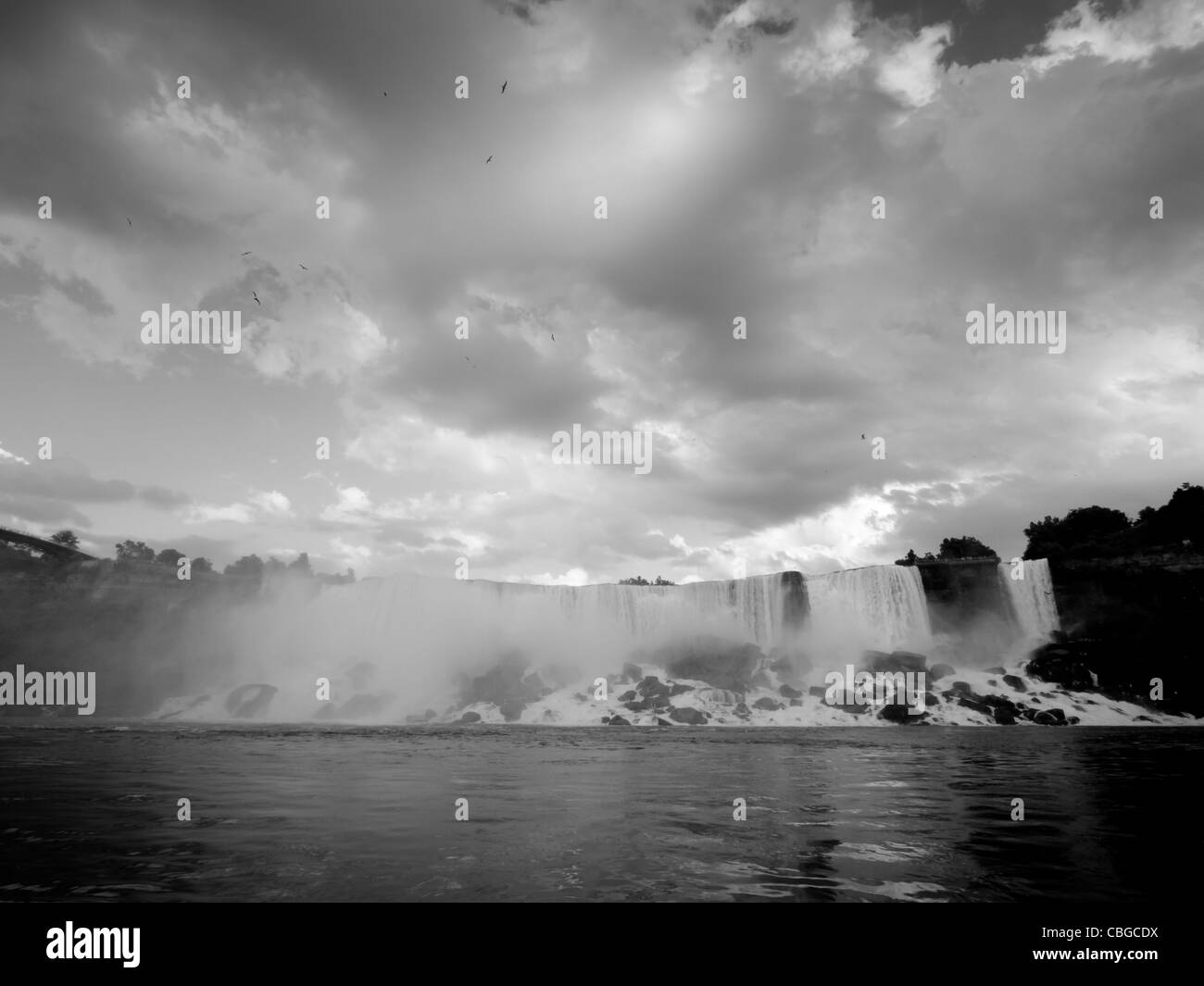 Photo of Niagara Falls from the US side. Stock Photo