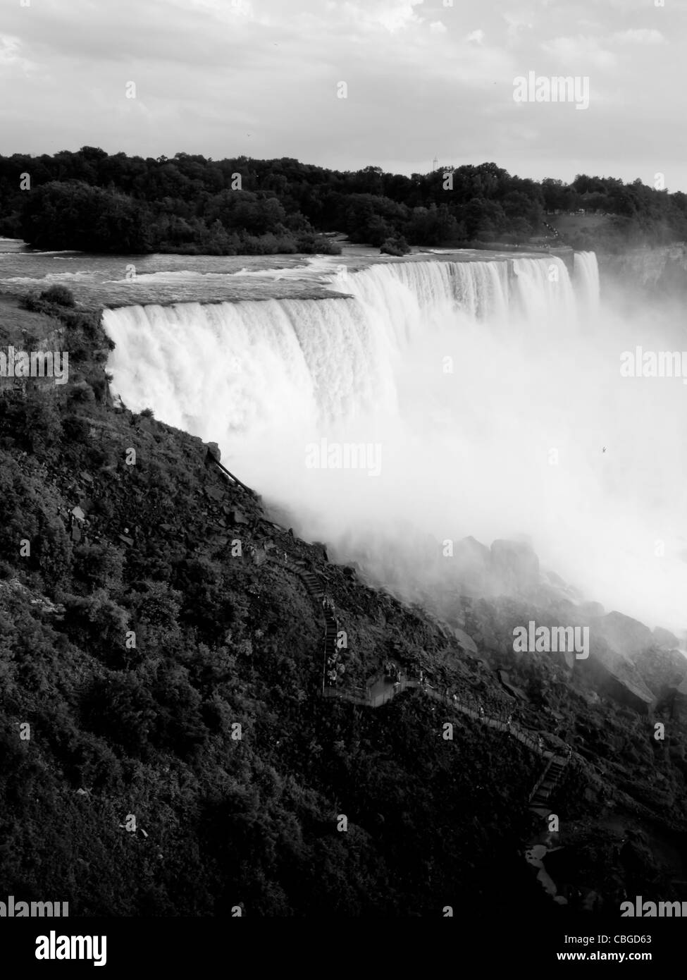 Photo of Niagara Falls from the US side. Stock Photo