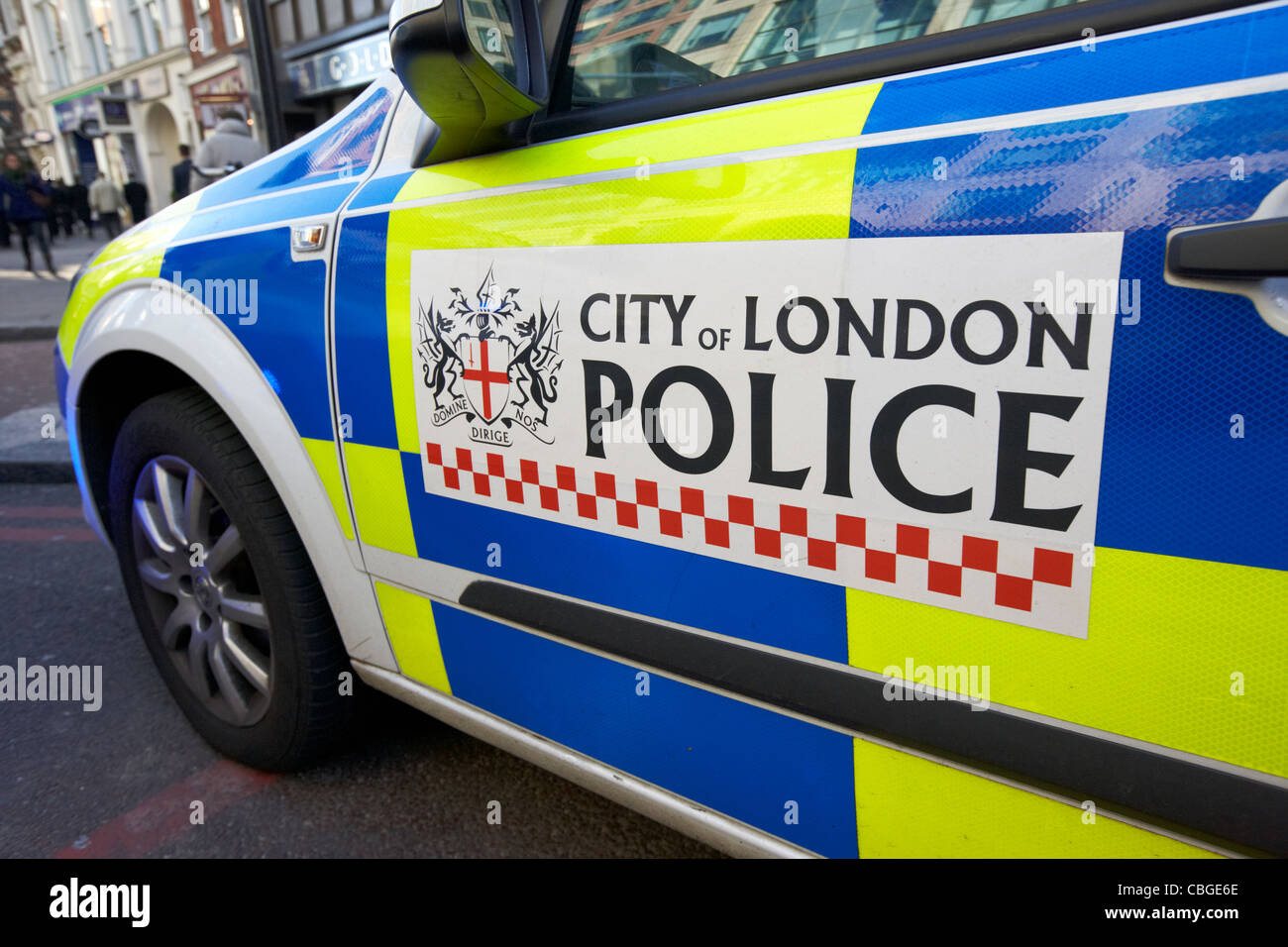 city of london police vehicle london england uk united kingdom Stock Photo