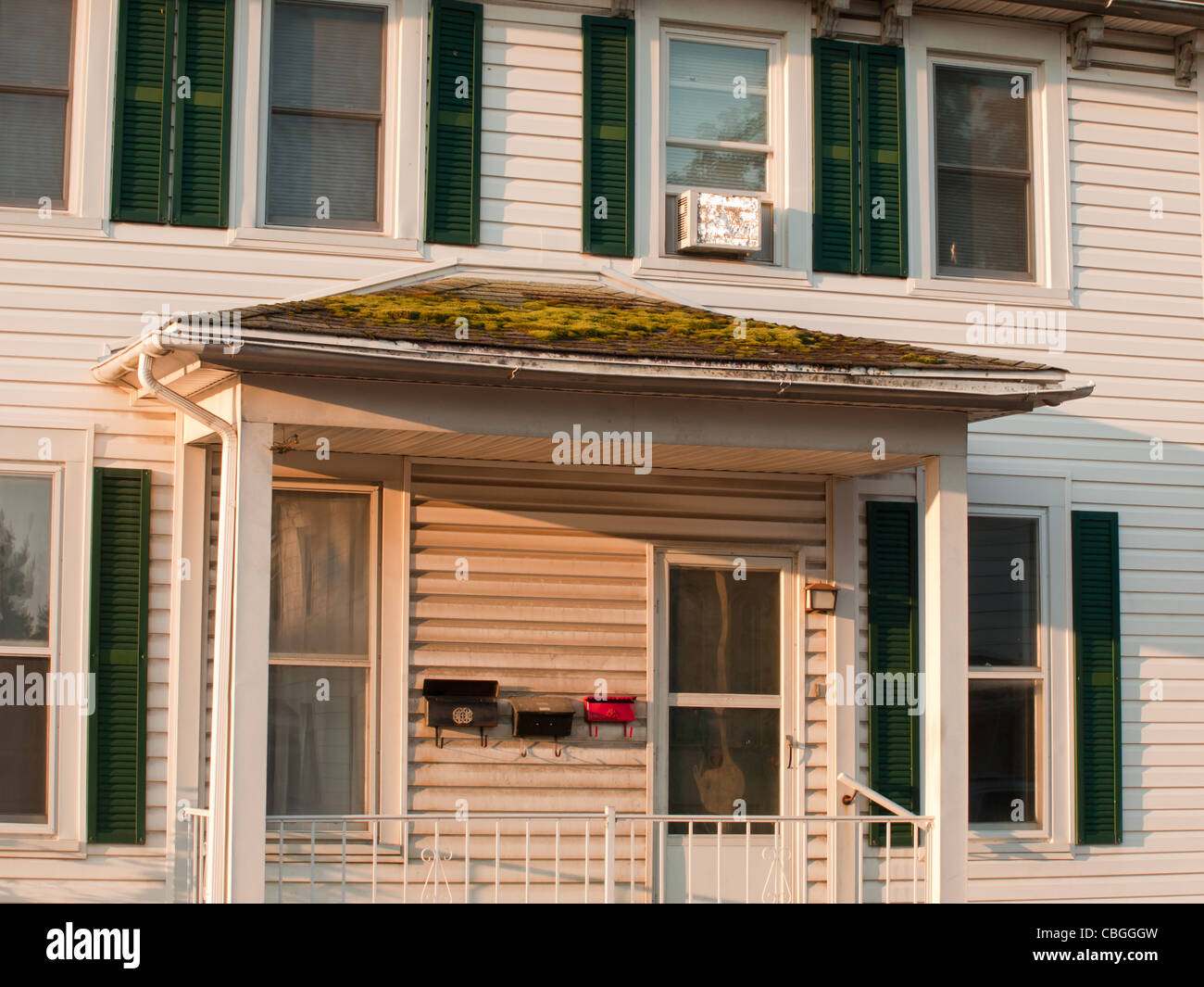 Old house on main street in downtown of Linglestown, Pennsylvania Stock