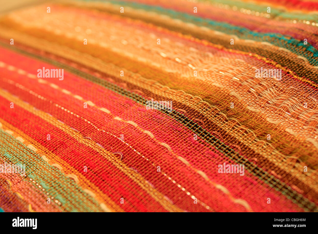 Indian fabric close-up Stock Photo