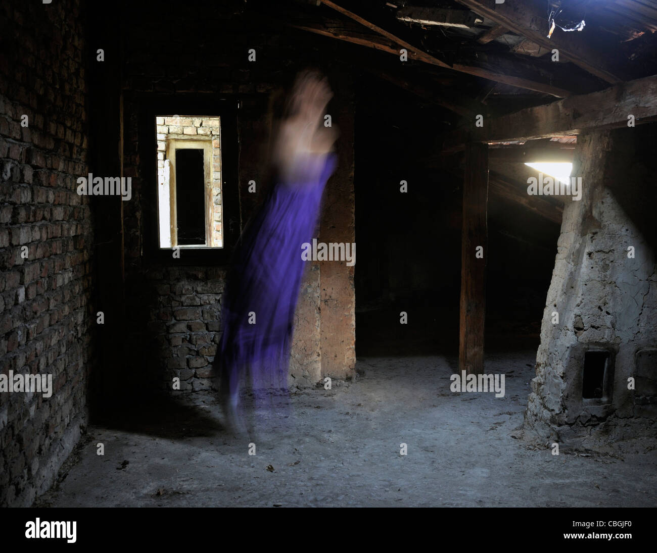 Ghostly woman Stock Photo