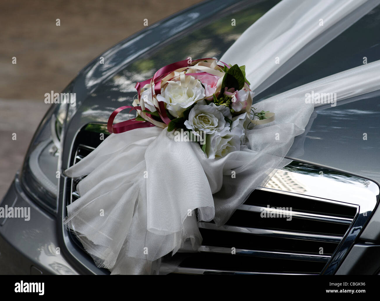 Wedding Car Decorations Stock Photos Wedding Car Decorations Stock