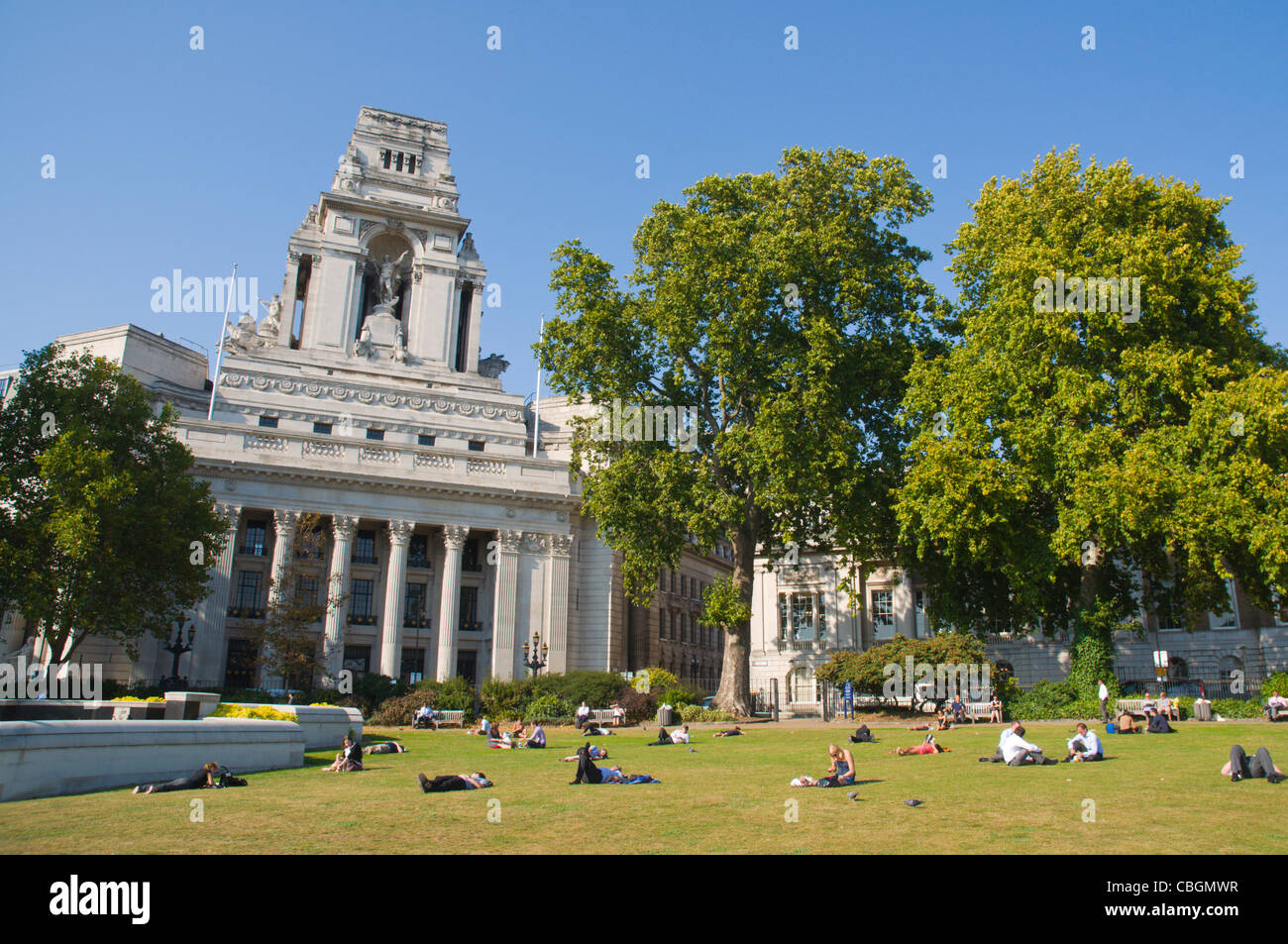 Port of London Authority buildng Trinity Square Gardens at Tower Hill area central London England UK Europe Stock Photo