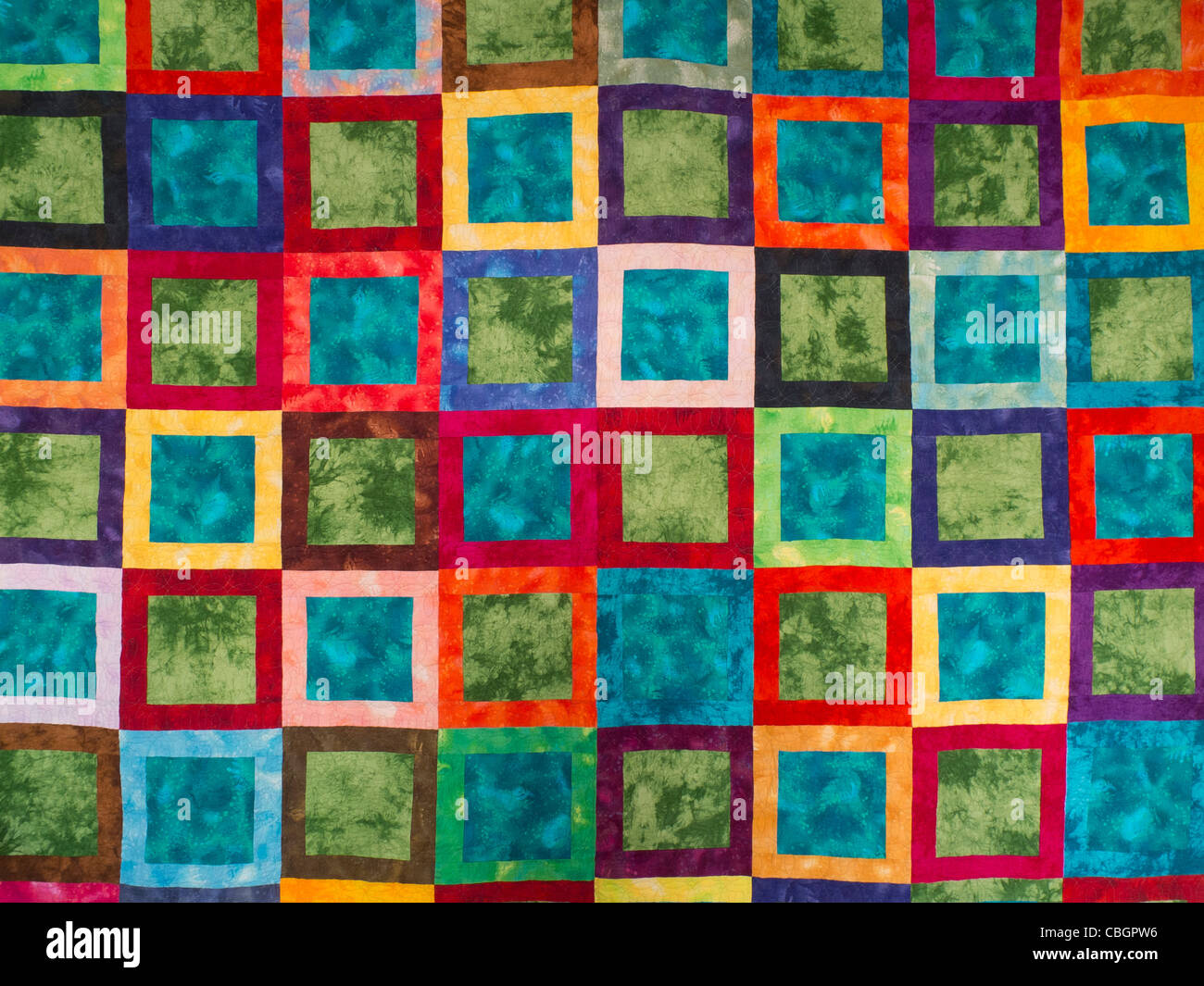 flannel quilt Stock Photo